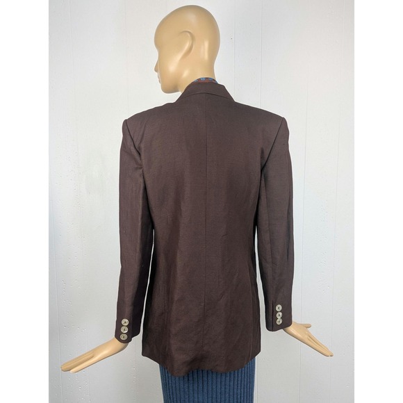 Vintage Giorgio Sant Angelo Chocolate brown over-sized blazer, tailored jacket - Picture 5 of 7